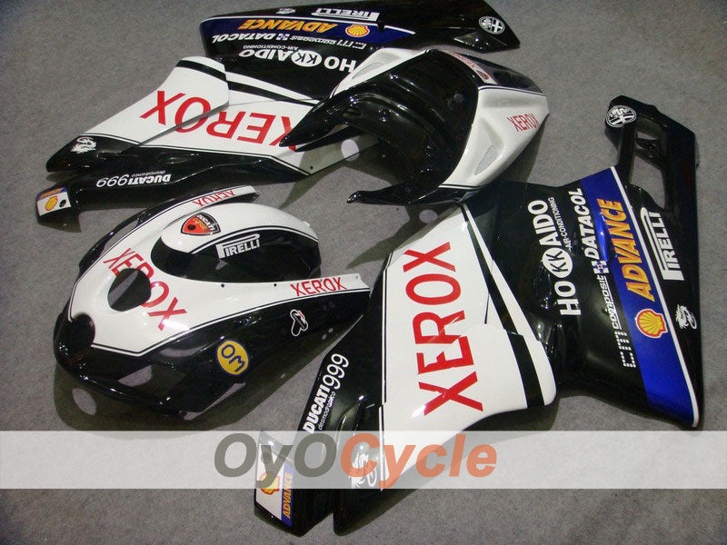 Injection Fairing kit for 03-04 Ducati 999 - White, Black - Xerox #OYO87902362