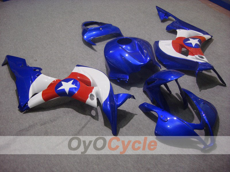 Injection Fairing kit for 07-08 CBR600RR - Blue, White - Factory Style #OYO87900401 Main image