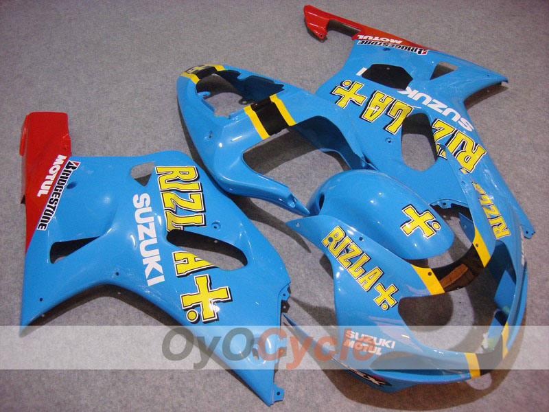 Injection Fairing kit for 00-02 GSX R1000 - Red, Blue - MOTUL, Rizla+ #OYO87901806 Main image