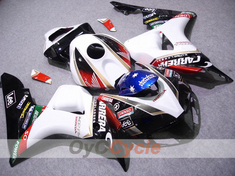 Injection Fairing kit for 06-07 CBR1000RR - White, Black - Lee #OYO87900616