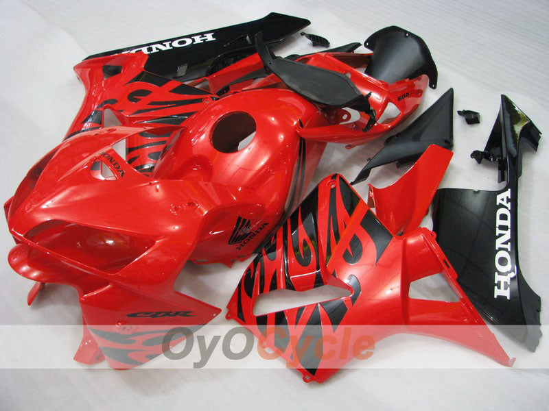 Injection Fairing kit for 05-06 CBR600RR - Red, Black - Factory Style #OYO87900317
