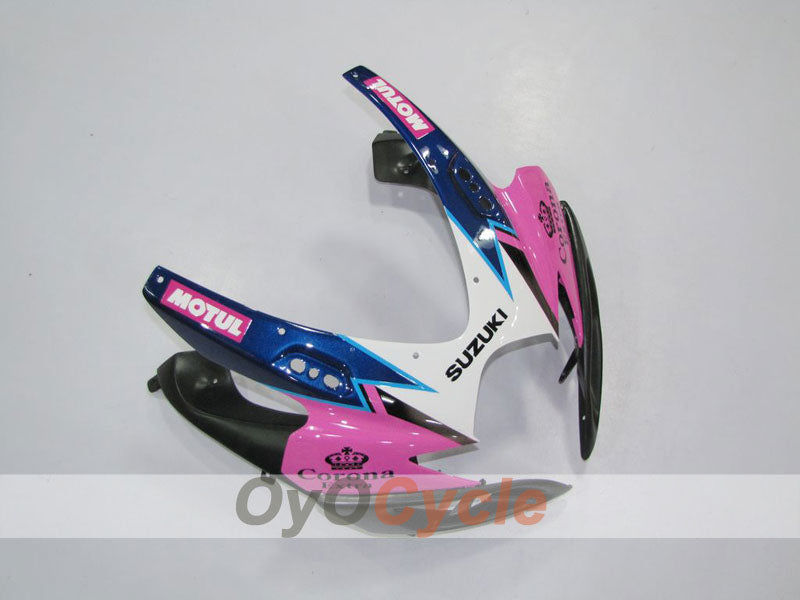 Injection Fairing kit for 06-07 GSX R600 - Black, Pink - Corona, MOTUL #OYO87901433