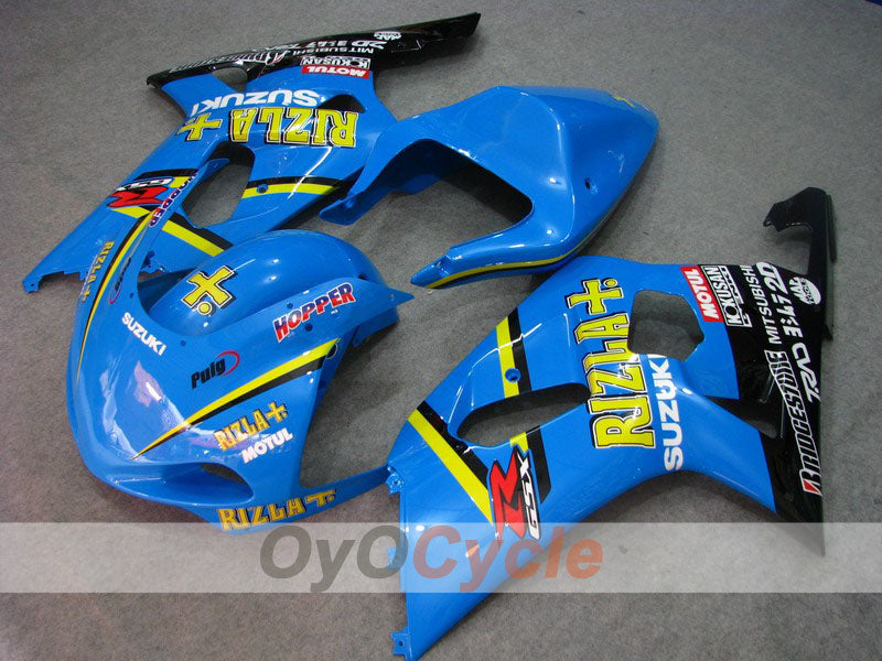 Injection Fairing kit for 00-03 GSX R750 - Blue, Black - Rizla+ #OYO87901145