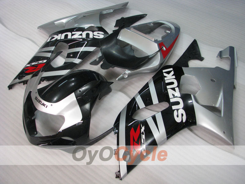 Injection Fairing kit for 00-02 GSX R1000 - Black, Silver - Factory Style #OYO87901788