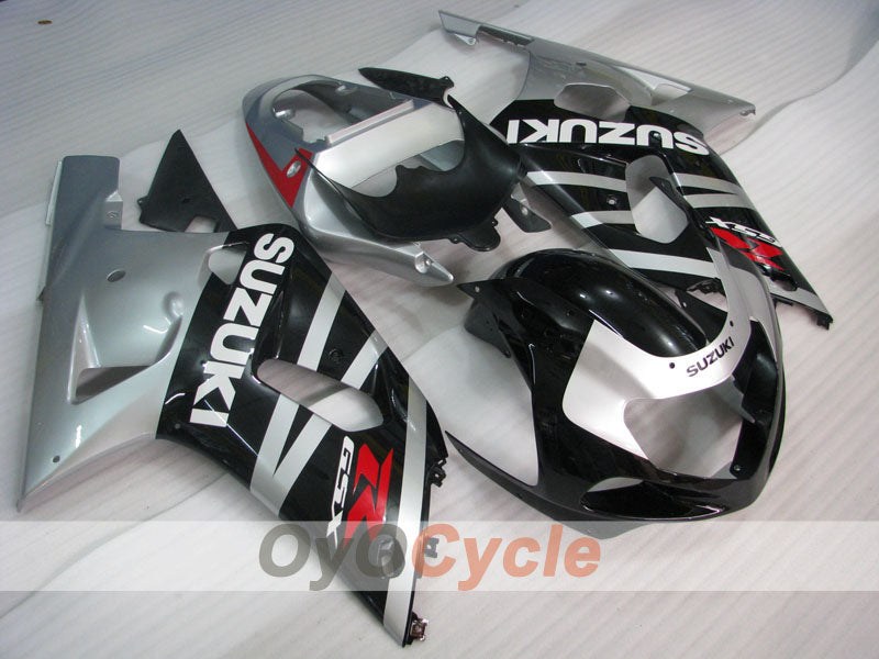 Injection Fairing kit for 00-02 GSX R1000 - Black, Silver - Factory Style #OYO87901788 Main image
