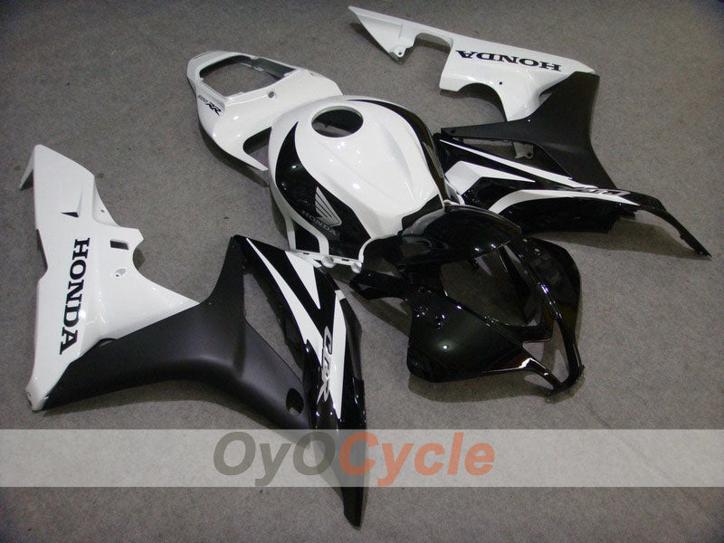 Injection Fairing kit for 07-08 CBR600RR - White, Black - Factory Style #OYO87900404