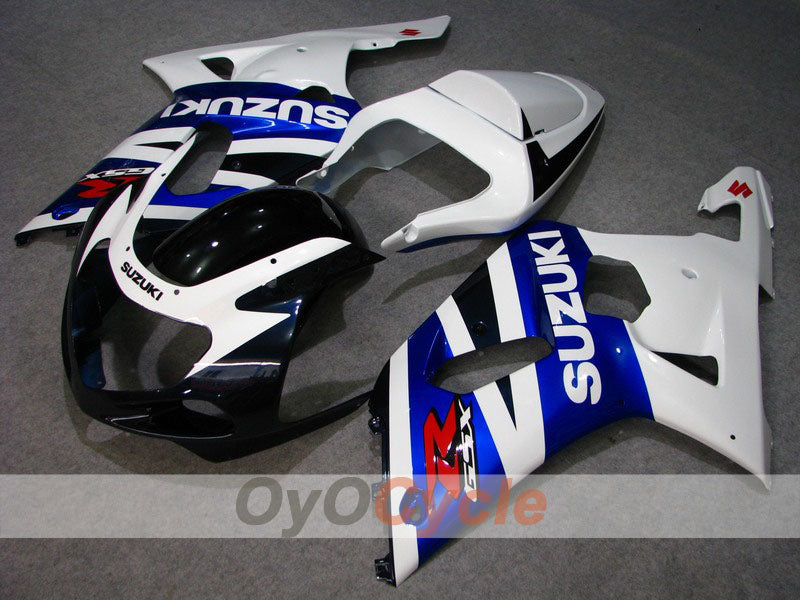 Injection Fairing kit for 00-02 GSX R1000 - Blue, White - Factory Style #OYO87901796 Main image