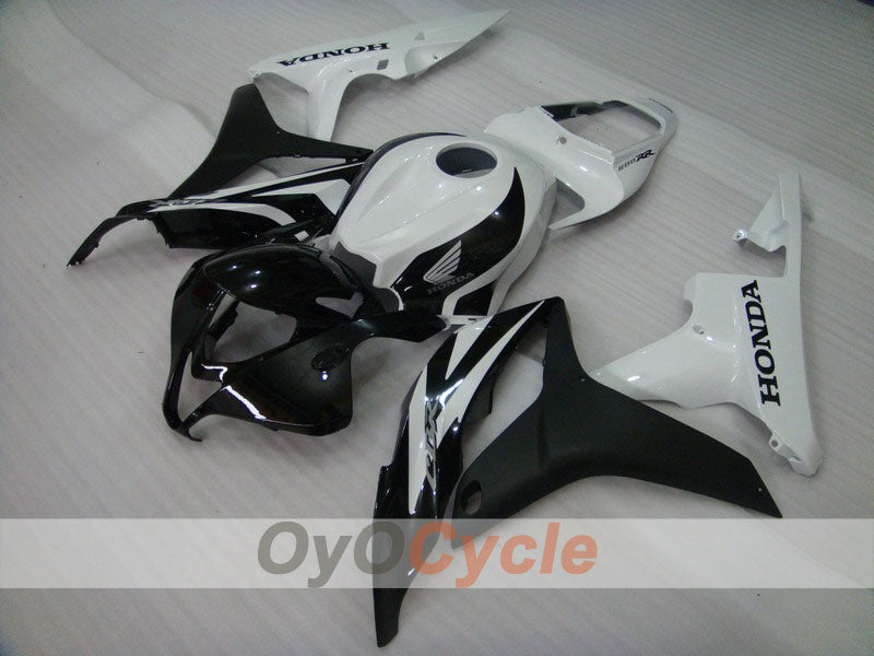 Injection Fairing kit for 07-08 CBR600RR - White, Black - Factory Style #OYO87900408 Main image
