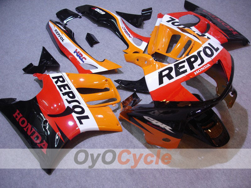 Injection Fairing kit for 95-96 CBR600F3 - Red, Orange - Repsol #OYO87902762