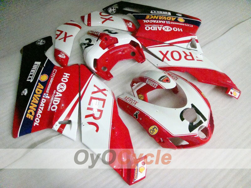 Injection Fairing kit for 05-06 Ducati 999 - Red, White - Xerox #OYO87902384