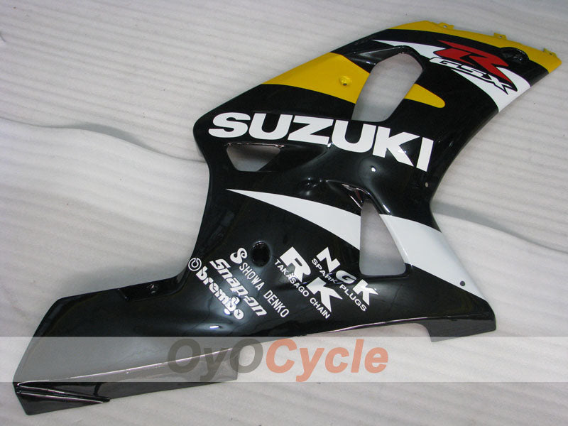 Injection Fairing kit for 01-03 GSX R600 - Yellow, Black - Factory Style #OYO87901143