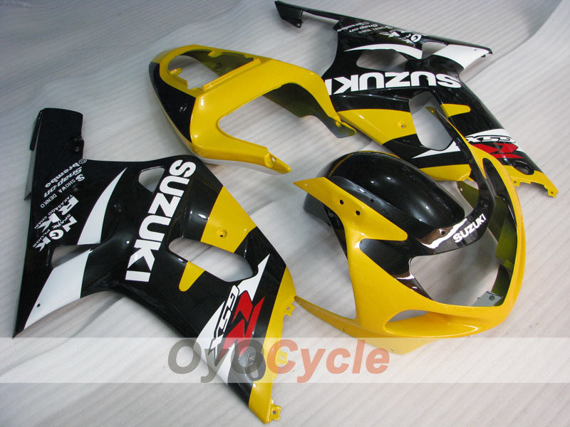 Injection Fairing kit for 01-03 GSX R600 - Yellow, Black - Factory Style #OYO87901143