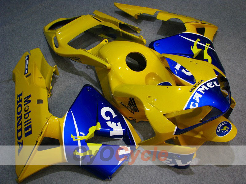 Injection Fairing kit for 03-04 CBR600RR - Yellow, Blue - Camel #OYO87900200