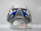 Injection Fairing kit for 03-04 NINJA ZX-6R - Blue, Silver - Flame #OYO87901797