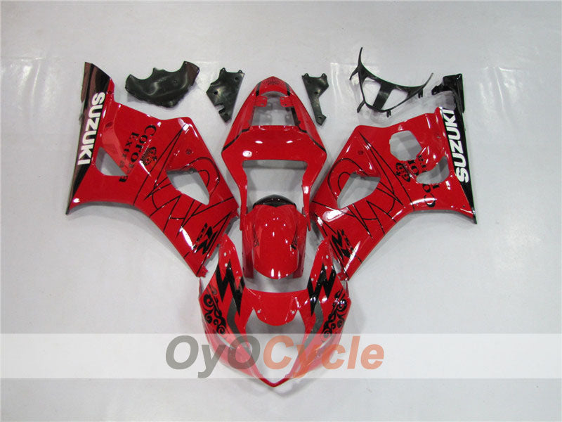 Injection Fairing kit for 03-04 GSX R1000 - Red - Corona #OYO87901809 Secondary image