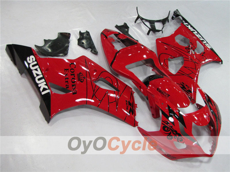 Injection Fairing kit for 03-04 GSX R1000 - Red - Corona #OYO87901809 Main image
