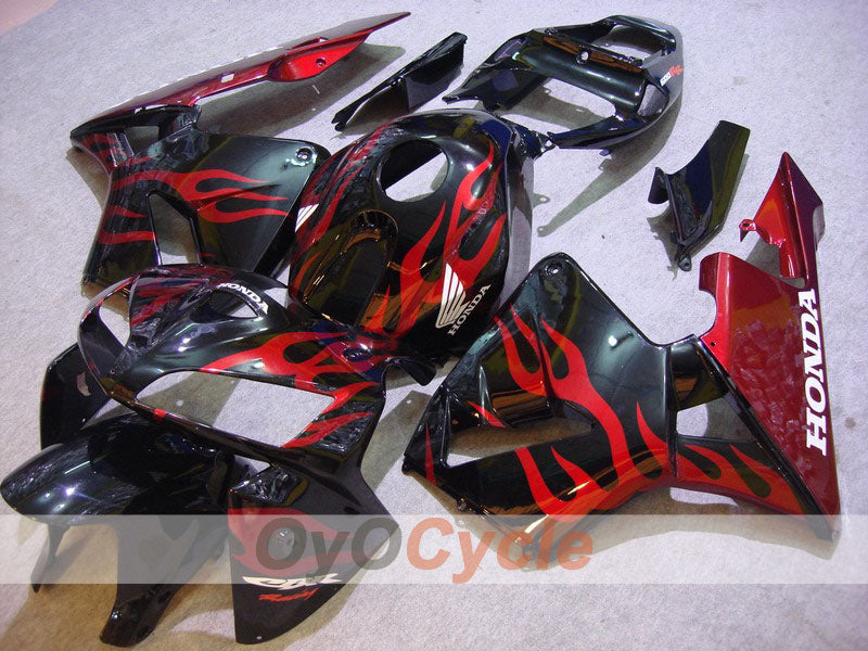 Injection Fairing kit for 05-06 CBR600RR - Red, Black - Flame #OYO87900248 Main image