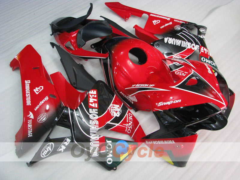 Injection Fairing kit for 05-06 CBR600RR - Red, Black - JOMO #OYO87900253