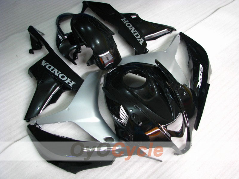 Injection Fairing kit for 07-08 CBR600RR - Black, Silver - Factory Style #OYO87900417