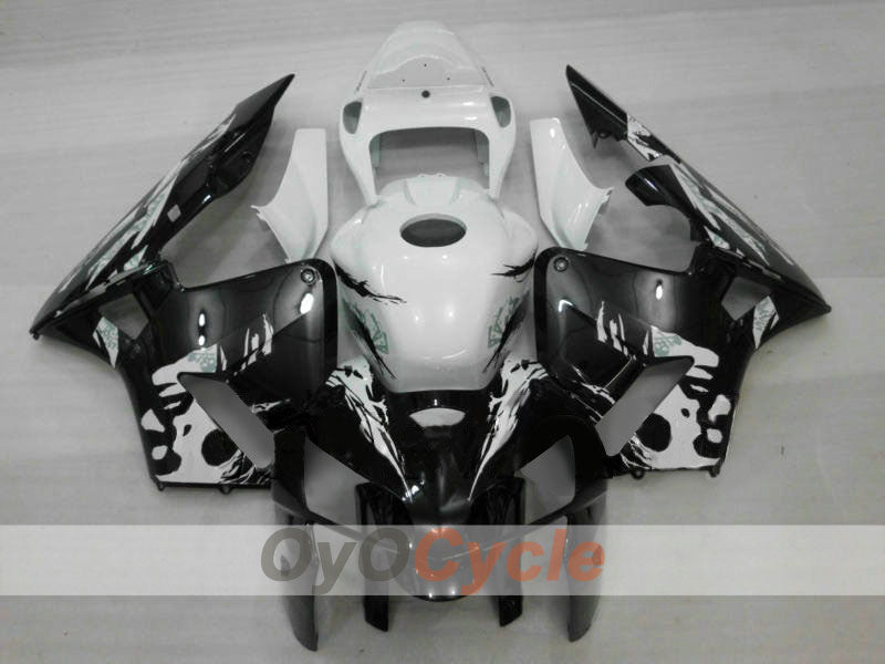 Injection Fairing kit for 05-06 CBR600RR - White, Black - Factory Style #OYO87900292 Main image