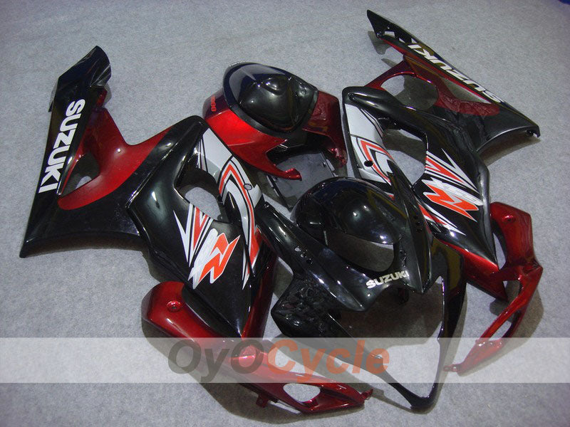 Injection Fairing kit for 05-06 GSX R1000 - Red, Black - Factory Style #OYO87902012