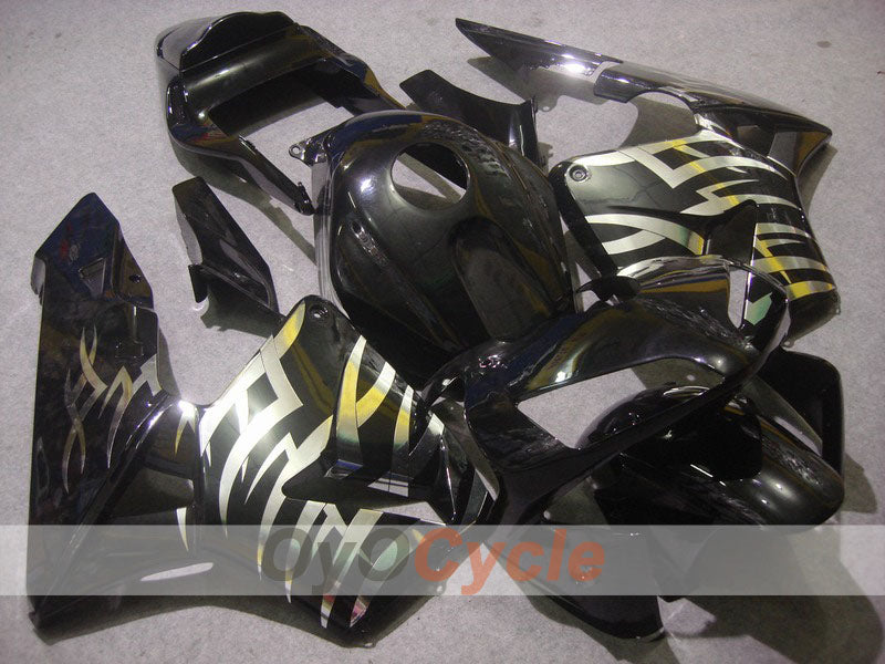 Injection Fairing kit for 03-04 CBR600RR - Black, Silver - Factory Style #OYO87902569 Main image