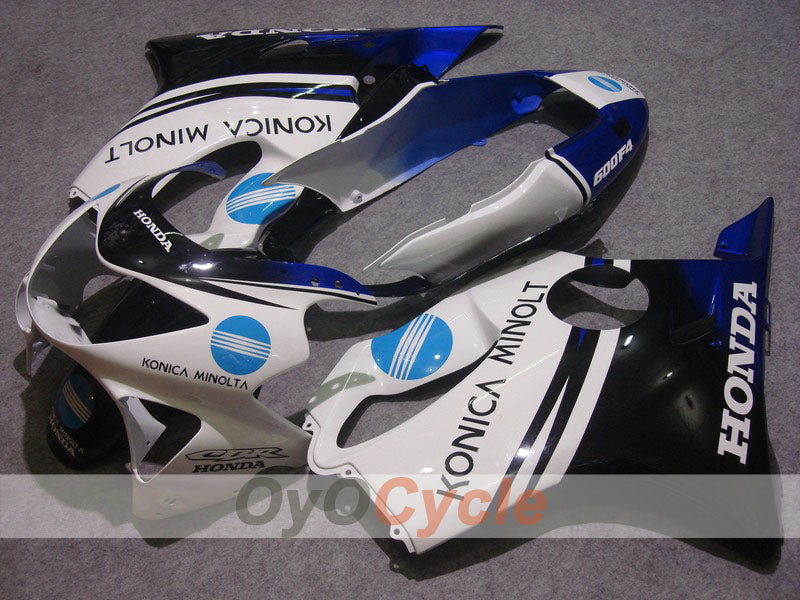 Injection Fairing kit for 99-00 CBR600F4 - Blue, White - Konica Minolta #OYO87900114 Main image