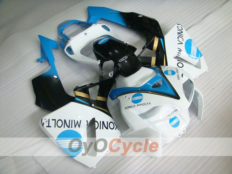 Injection Fairing kit for 05-06 CBR600RR - White, Black - Konica Minolta #OYO87900259