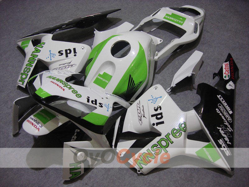 Injection Fairing kit for 03-04 CBR600RR - White, Black - HANN Spree #OYO87902523