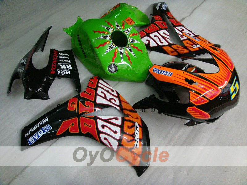Injection Fairing kit for 08-11 CBR1000RR - Orange, Black - Rossi #OYO87900725 Main image