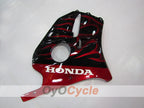 Injection Fairing kit for 90-94 CBR250RR - Red, Black - Flame #OYO87902948
