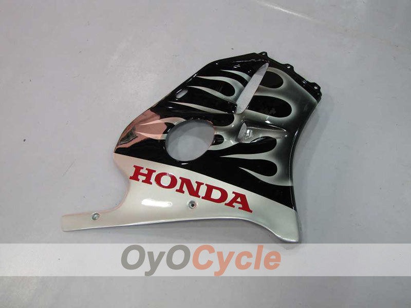Injection Fairing kit for 90-94 CBR250RR - Black, Silver - Flame #OYO87902950