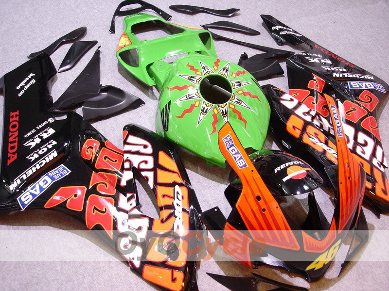 Injection Fairing kit for 04-05 CBR1000RR - Orange, Black - Rossi #OYO87900540