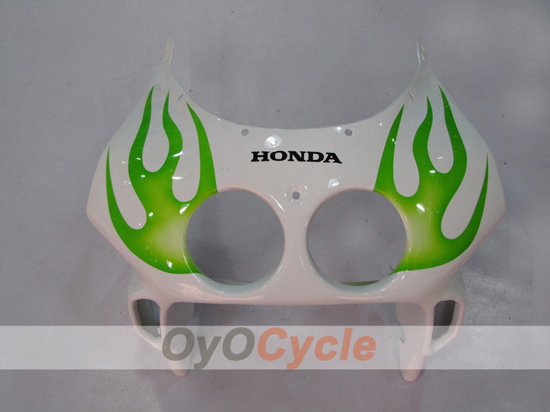 Injection Fairing kit for 90-94 CBR250RR - Green, White - Flame #OYO87902947