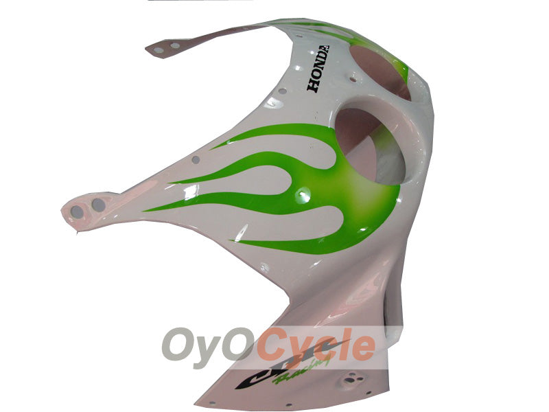 Injection Fairing kit for 90-94 CBR250RR - Green, White - Flame #OYO87902947