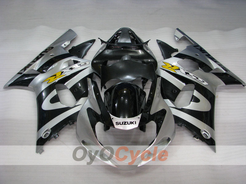 Injection Fairing kit for 00-03 GSX R750 - Black, Grey - Factory Style #OYO87901119
