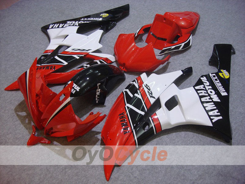 Injection Fairing kit for 06-07 YZF-R6 - Red, Black - MOTUL #OYO87900939 Main image