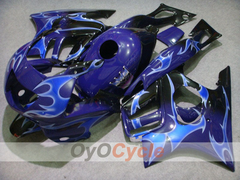 Injection Fairing kit for 97-98 CBR600F3 - Blue, Black - Flame #OYO87900067