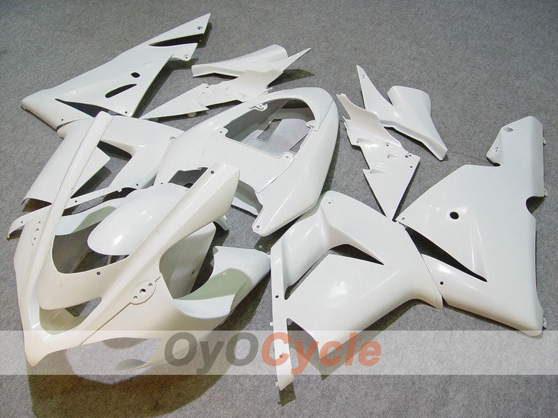 Injection Fairing kit for 04-05 NINJA ZX-10R - White, Black - Factory Style #OYO87901514