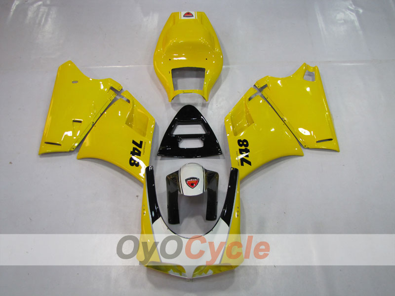 Injection Fairing kit for 94-02 Ducati 748 - Yellow, Black - Factory Style #OYO87902048