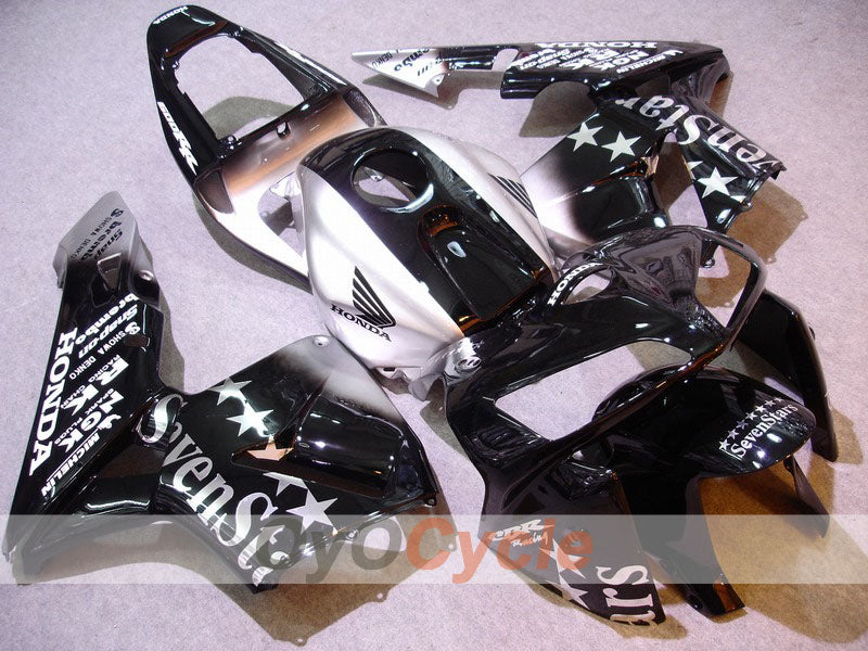 Injection Fairing kit for 05-06 CBR600RR - Black, Silver - SevenStars #OYO87900348