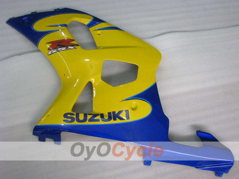 Injection Fairing kit for 01-03 GSX R600 - Yellow, Blue - Factory Style #OYO87905092