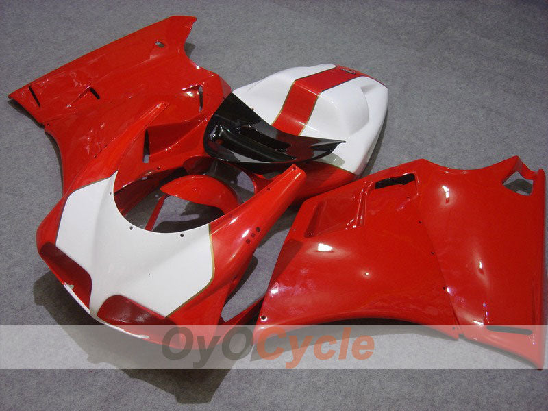 Injection Fairing kit for 94-02 Ducati 748 - Red, White - Factory Style #OYO87902052