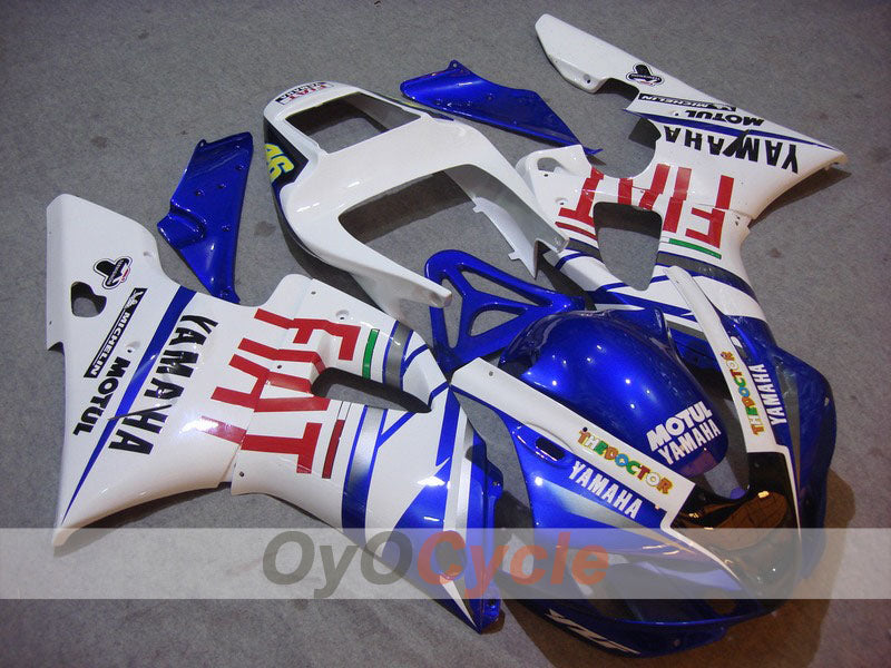 Injection Fairing kit for 98-99 YZF-R1 - Blue, White - FIAT, MICHELIN, MOTUL #OYO87900737