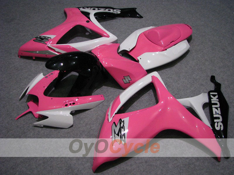 Injection Fairing kit for 06-07 GSX R600 - White, Pink - Factory Style #OYO87901594 Main image