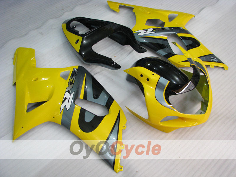 Injection Fairing kit for 00-02 GSX R1000 - Yellow, Black - Factory Style #OYO87905194