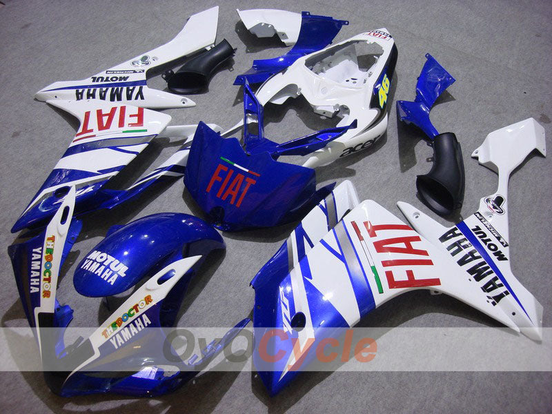 Injection Fairing kit for 07-08 YZF-R1 - Blue, White - FIAT, MOTUL #OYO87900853 Main image