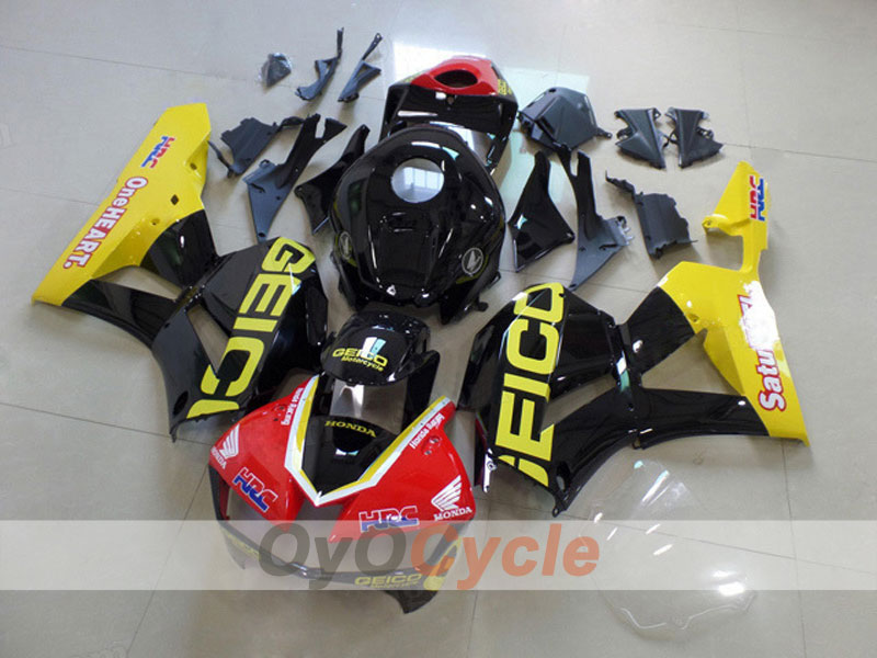 Injection Fairing kit for 13-20 CBR600RR - Red, Black - Factory Style #OYO87903121 Main image