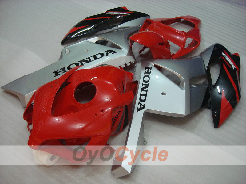 Injection Fairing kit for 04-05 CBR1000RR - Red, Silver - Fireblade #OYO87900475 Main image