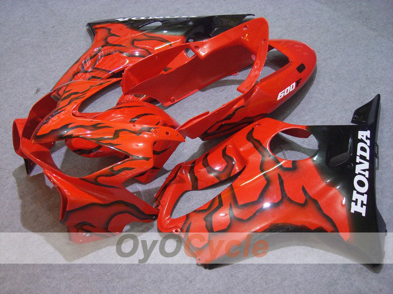 Injection Fairing kit for 04-07 CBR600F4i - Red, Black - Flame #OYO87900199